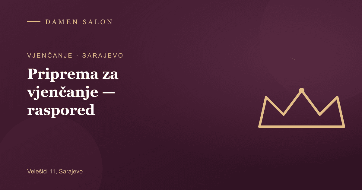Cover Image for Wedding Beauty Prep Sarajevo — Full Schedule (2026)